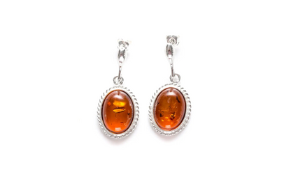 Amber Quintessence Dangle Earrings