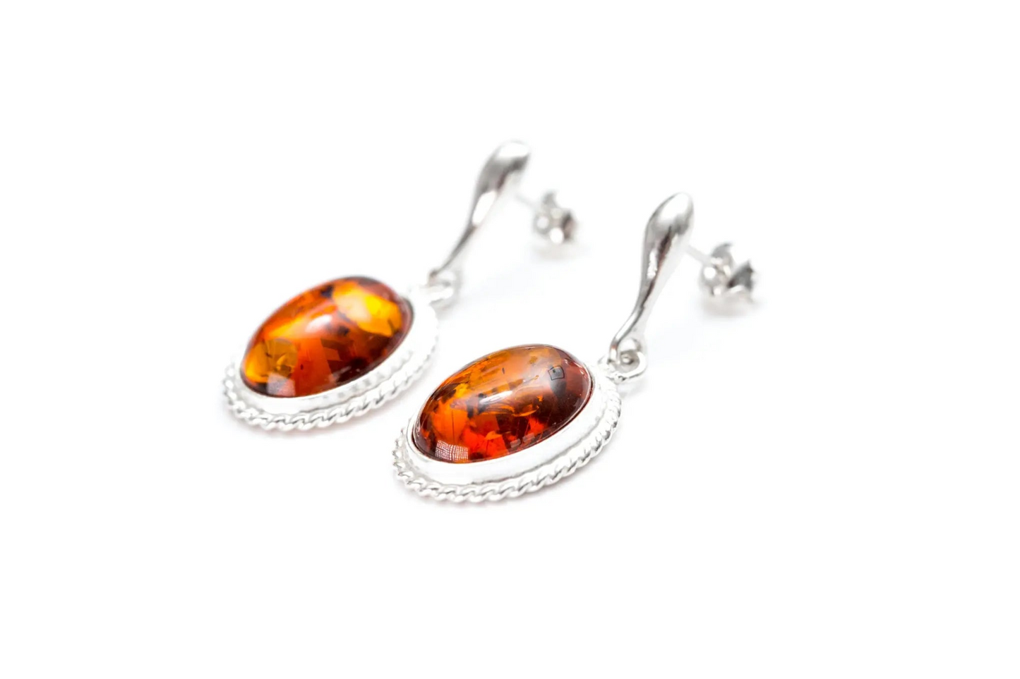 Amber Quintessence Dangle Earrings