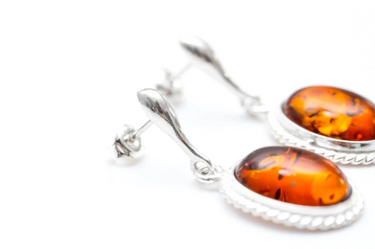 Amber Quintessence Dangle Earrings