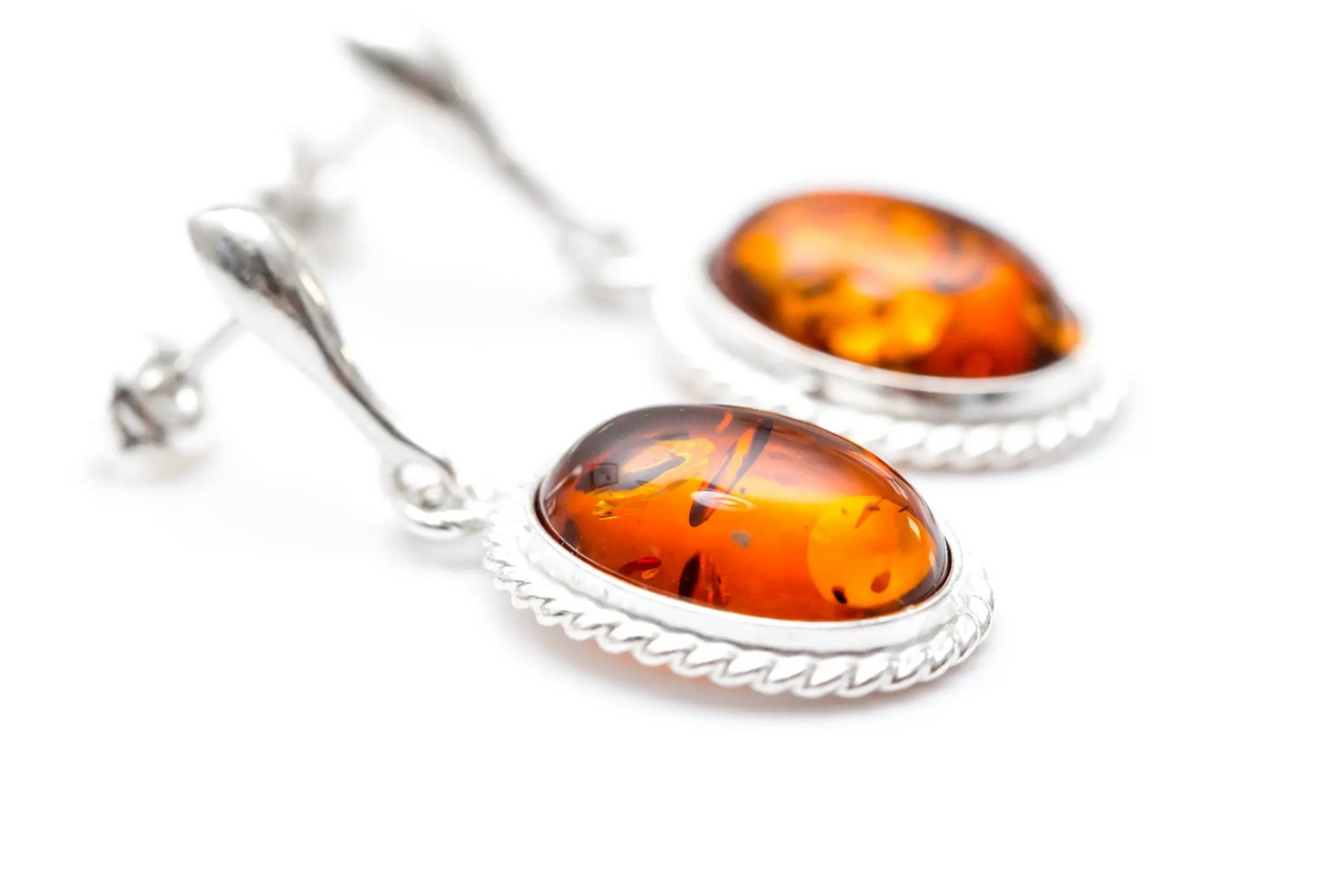 Amber Quintessence Dangle Earrings