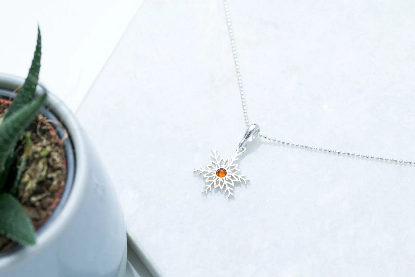 Snowflake Charm Pendant