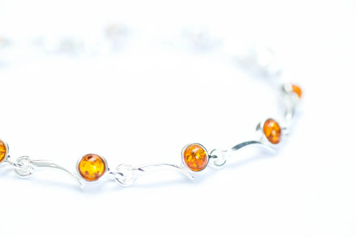 Minimal Cognac Amber Bracelet