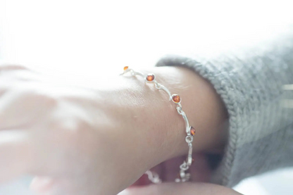 Minimal Cognac Amber Bracelet