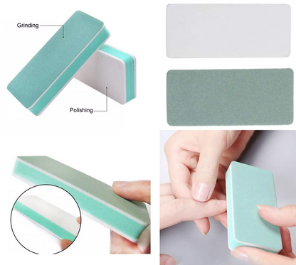 Nail File Buffer Polishing Shining Mini Block Professional Accessories, UK Stock