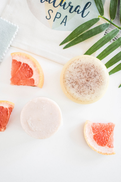 Rose Lavender Grapefruit Shampoo and Conditioner Bar set