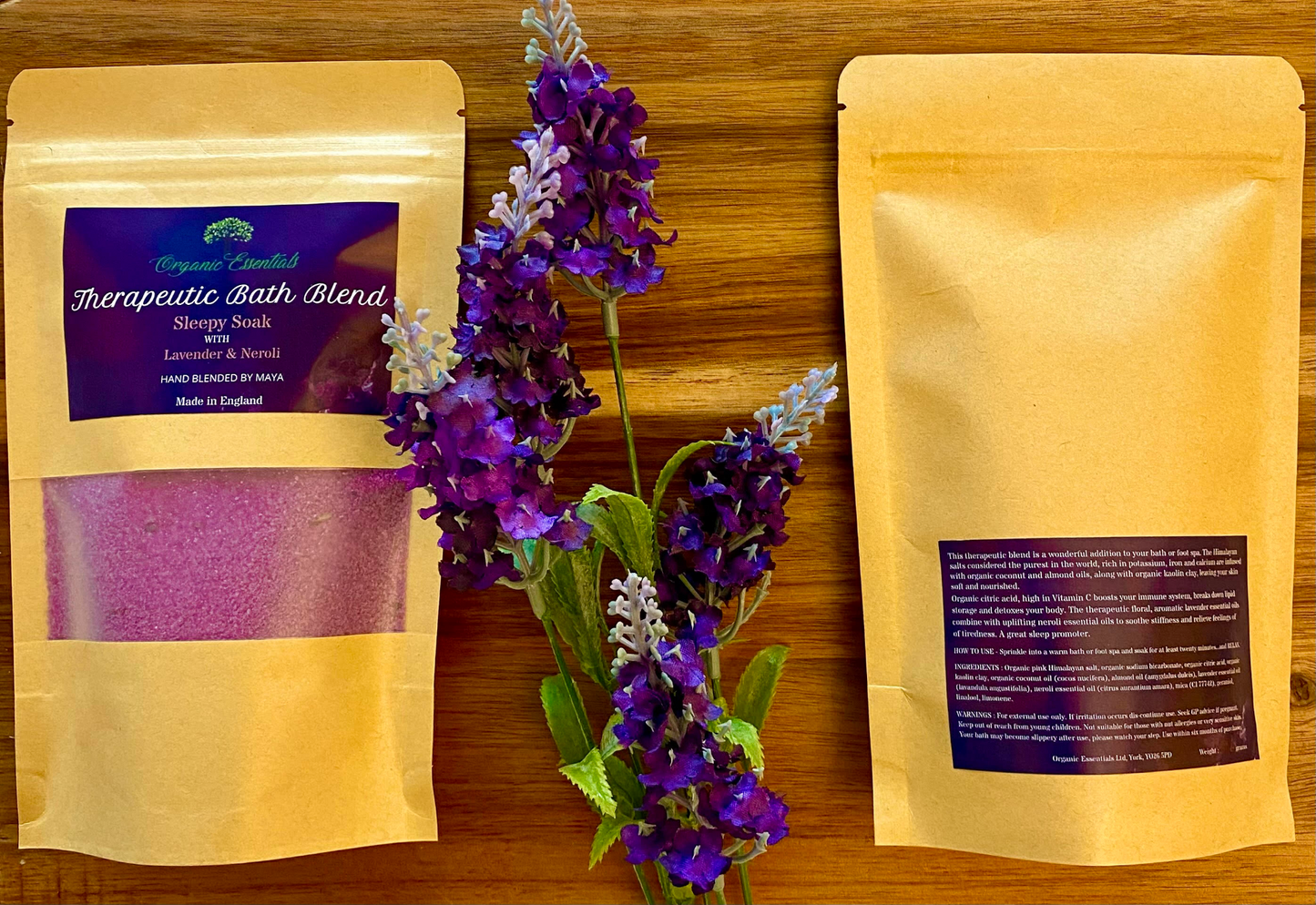 Eight 250g Luxury Natural Bath Blends in Eco-Pouch