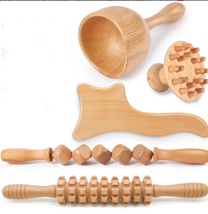 Gua Sha Wood Kit